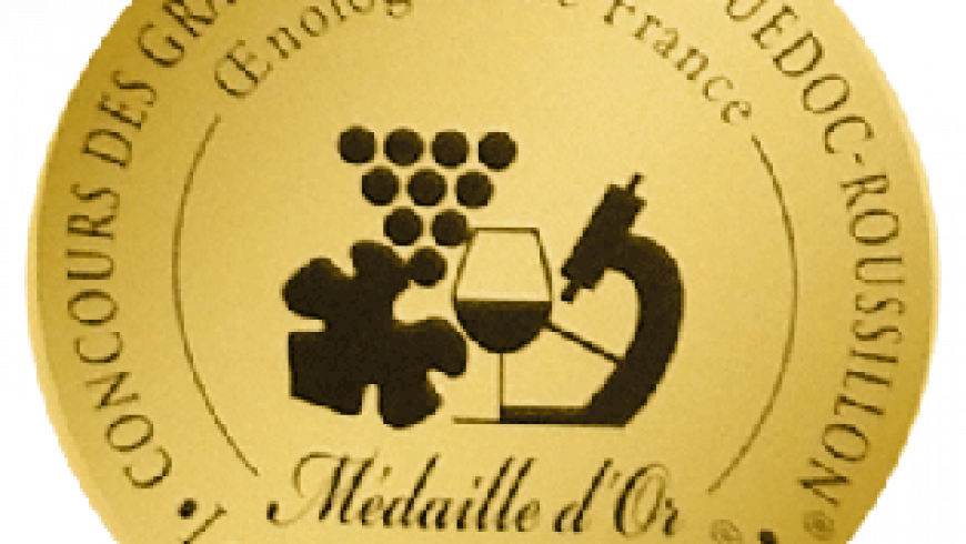 Médaille d’or concours des grands vins du Languedoc sur le Bois des Dames rouge 2014