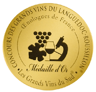 Médaille d’or concours des grands vins du Languedoc sur le Bois des Dames rouge 2014