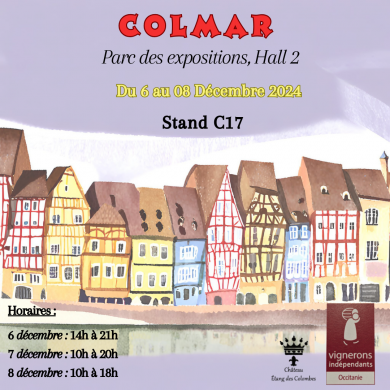 19ème Salon des Vins des Vignerons Indépendant d’Occitanie de Colmar